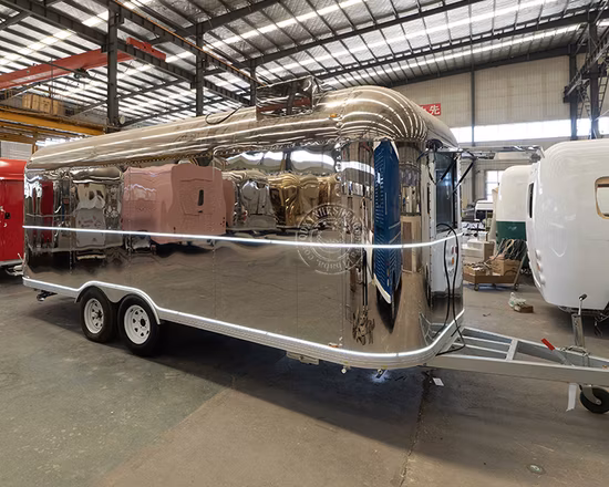 Полностью оборудованный пищевой грузовик для мобильных устройств с прицепом для еды Airstream с кухней